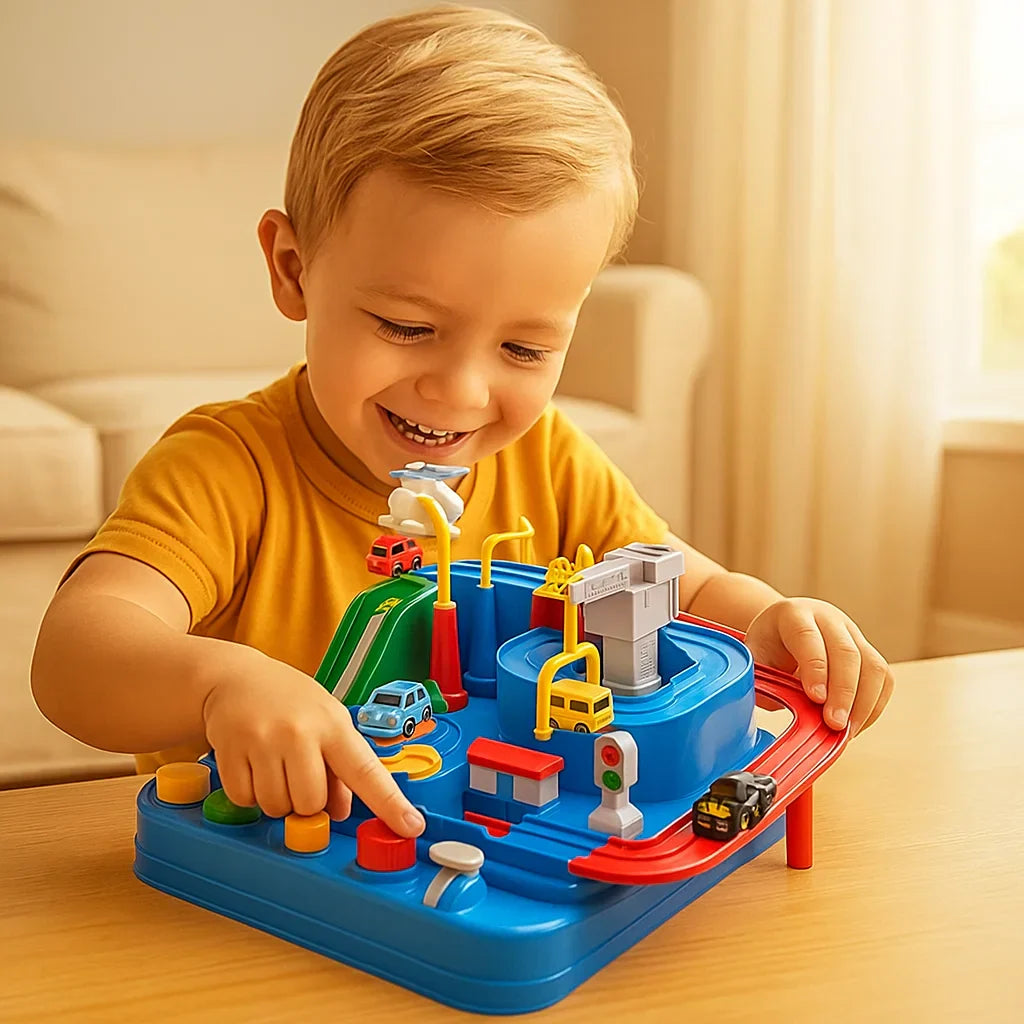 Kletshuts™ AdventureTrack: Interaktiv Utbildningsbar Bil Äventyr Spår