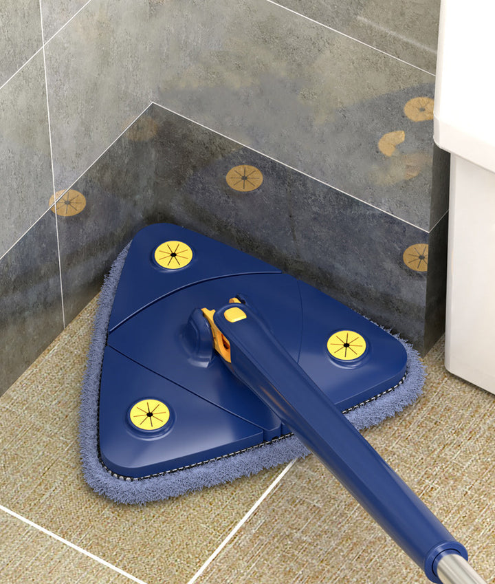 Cleaner Pro° TriangleMop: Lång Handtag Justerbar Triangel 360 Rengöring Mopp