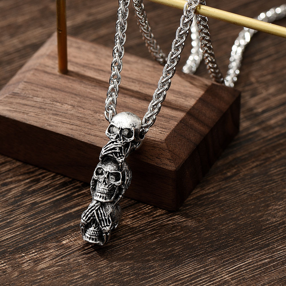 Jewelance™ SkullNecklace: Skalle Halsband För Män Och Kvinnor