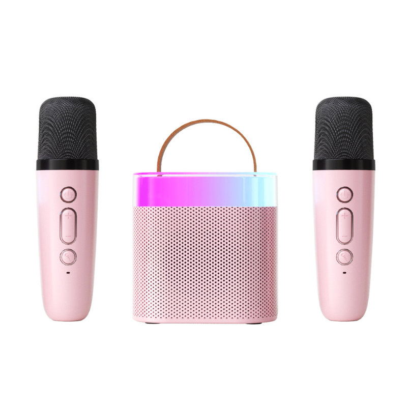 KaraokePro – Mini Karaokemaskin Med Trådlösa Mikrofoner
