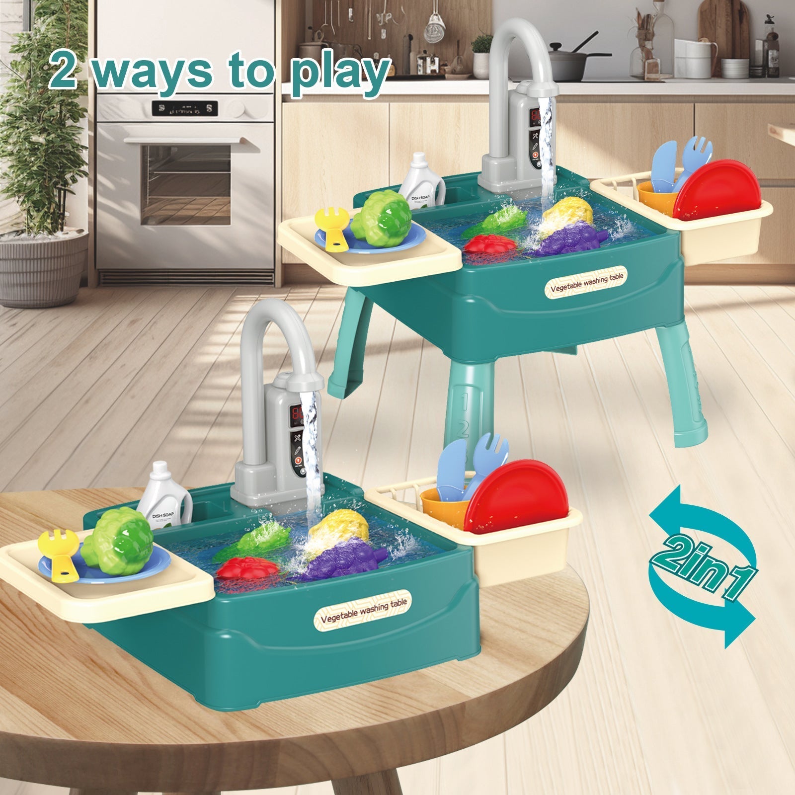 Kletshuts™ KitchenToy: Interaktiv Barn Kök Lek Leksak Set