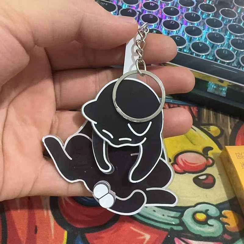 CatKeychain 1+1 GRATIS: Rolig Lekfull Unik Katt Nyckelring Tillbehör