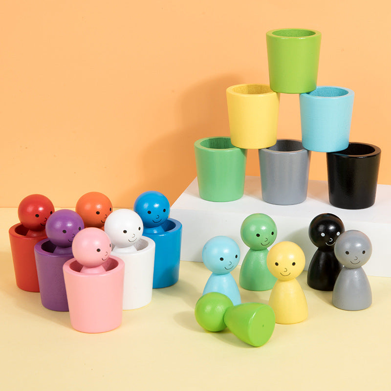 Kletshuts™ SortingCups: Utbildning Barn Färg Sortering Koppar Och Figur Spel