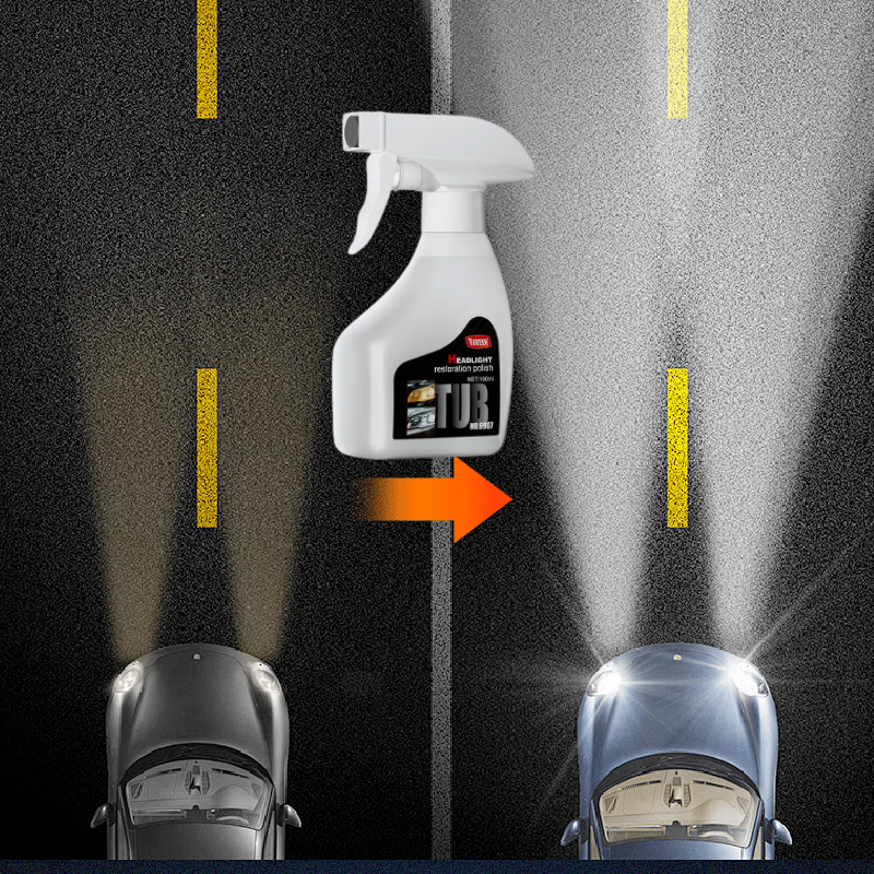 HeadlightSpray 1+1 GRATIS: Lätt Att Använda Bilstrålkastare Rengöring Spray Set
