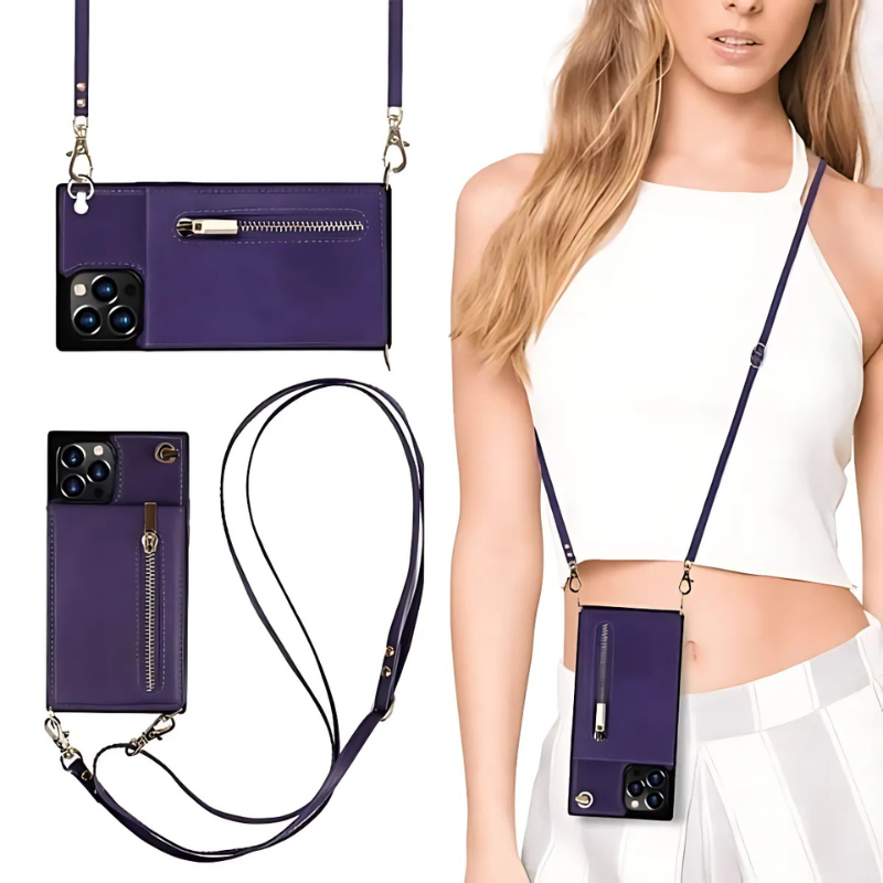 Icone™ PhoneWallet: Crossbody Telefon Fodral Plånbok Och Korthållare