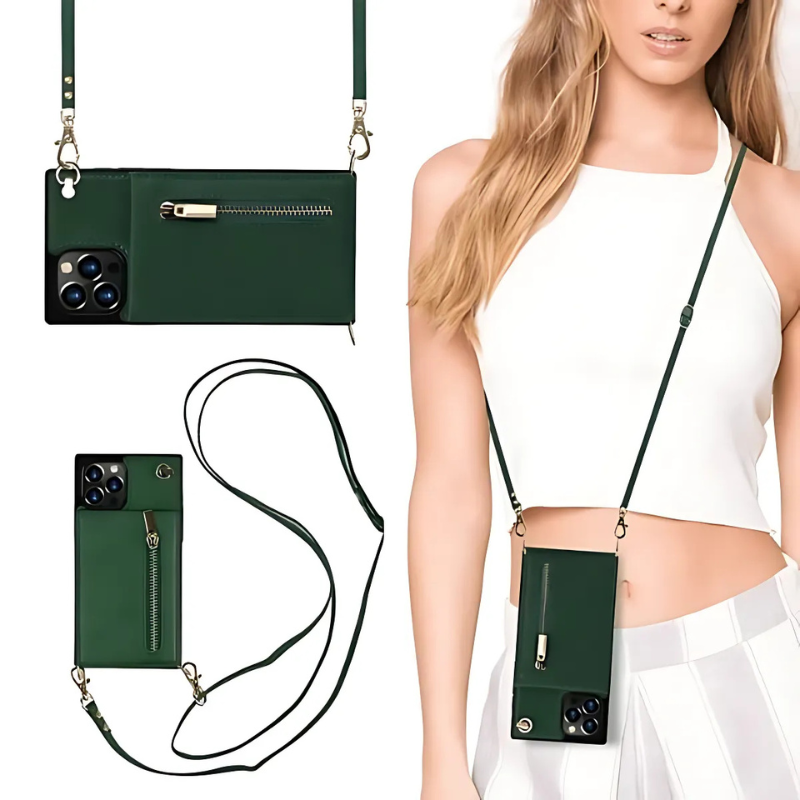 Icone™ PhoneWallet: Crossbody Telefon Fodral Plånbok Och Korthållare