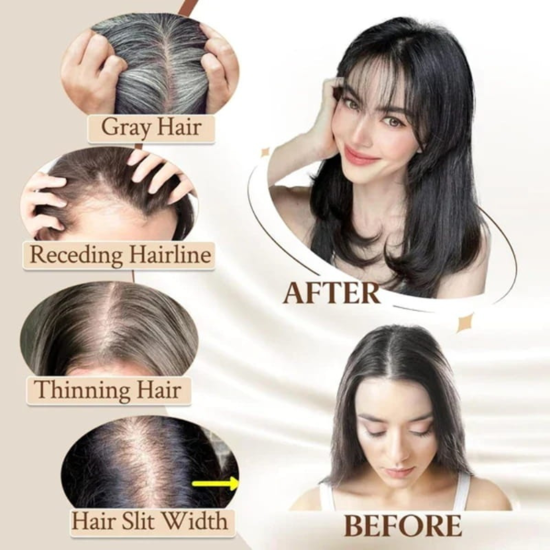 Rose® WigBangs 1+1 GRATIS: Sömlös Peruk Med Naturligt Utseende Luggförlängningar