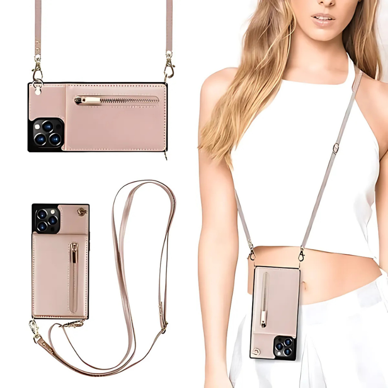 Icone™ PhoneWallet: Crossbody Telefon Fodral Plånbok Och Korthållare