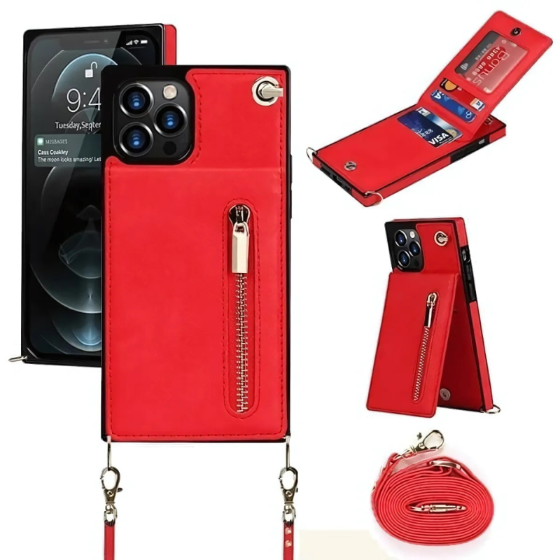 Icone™ PhoneWallet: Crossbody Telefon Fodral Plånbok Och Korthållare
