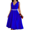 Icone™ ElegantDress: V-ringad Kvinnor Elegant Klänning Med Bälte
