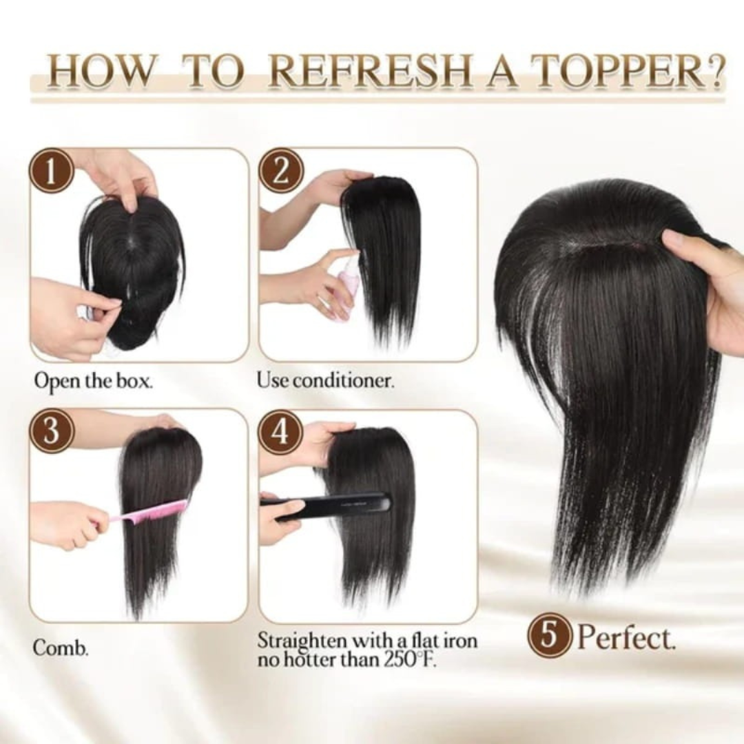 Rose® WigBangs 1+1 GRATIS: Sömlös Peruk Med Naturligt Utseende Luggförlängningar