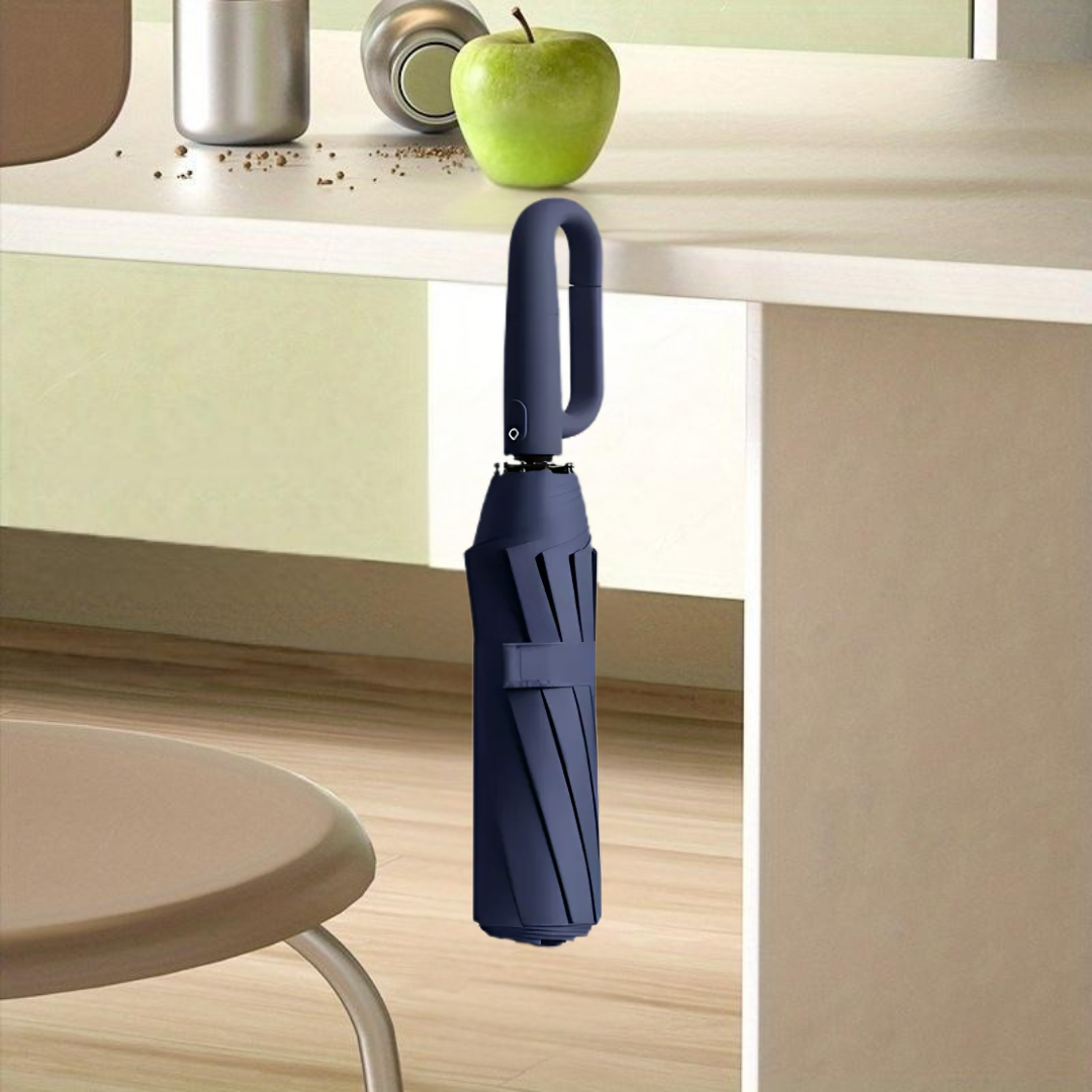 FoldingUmbrella: Automatisk 20 Ben Ringspänne Handtag Fällbar Paraply