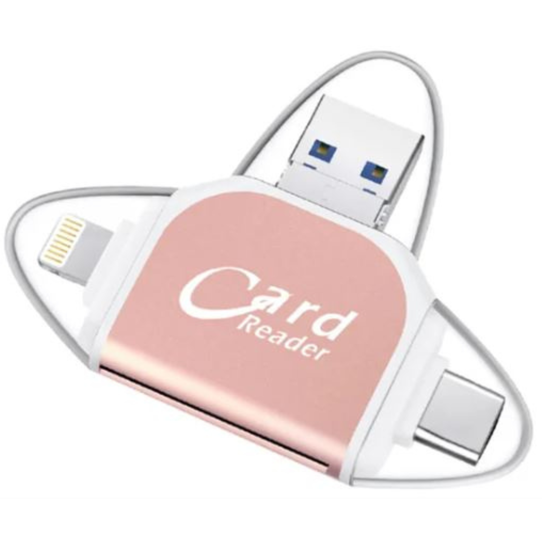 CardReader - Multi-Port 4 i 1 Universal SD TF Kortläsare