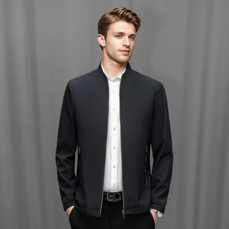 Icone™ CasualJacket: Stående Krage Casual Dragkedja Jacka För Män