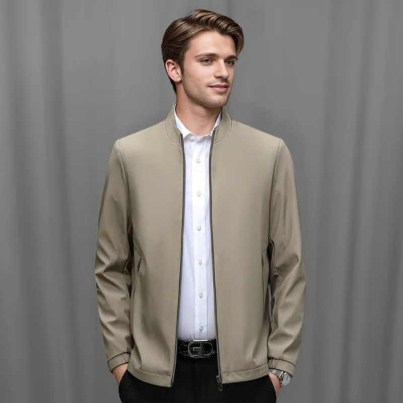 Icone™ CasualJacket: Stående Krage Casual Dragkedja Jacka För Män