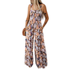 Icone™ PrintedJumpsuit: Fullständig Längd Bekväm Casual Lös Tryckt Jumpsuit