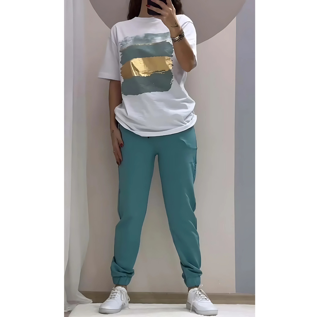 Icone™ ComfySet: Casual, Snygg Och Bekväm Skjorta Och Byxor Set