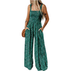 Icone™ PrintedJumpsuit: Fullständig Längd Bekväm Casual Lös Tryckt Jumpsuit