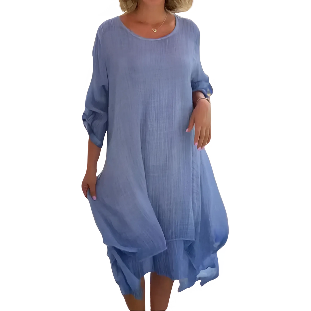Icone™ LooseDress: Enkel, Andningsbar Lös Passform Klänning