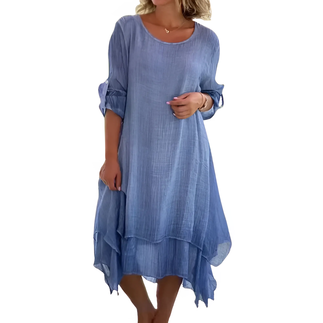 Icone™ LooseDress: Enkel, Andningsbar Lös Passform Klänning