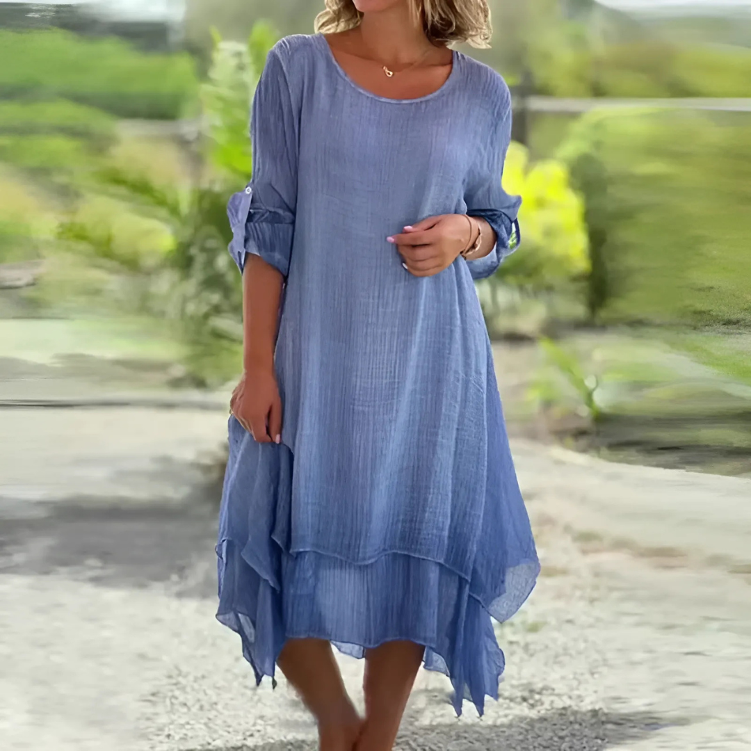Icone™ LooseDress: Enkel, Andningsbar Lös Passform Klänning