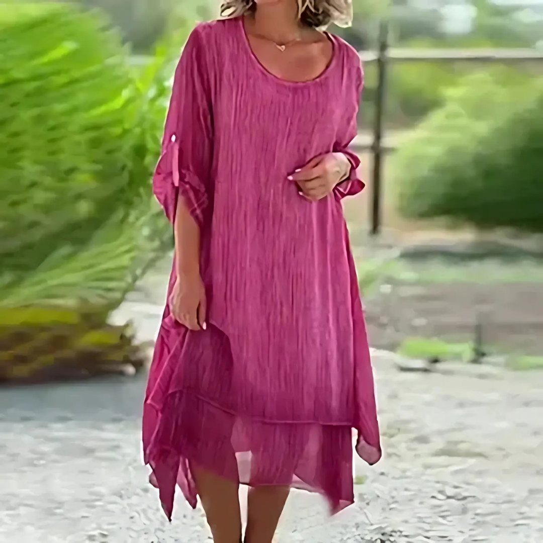 Icone™ LooseDress: Enkel, Andningsbar Lös Passform Klänning