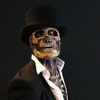 SkeletonMask: Realistisk Läskig Skelett Halloweenmask Dräkt