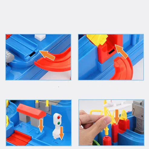 Kletshuts™ AdventureTrack: Interaktiv Utbildningsbar Bil Äventyr Spår