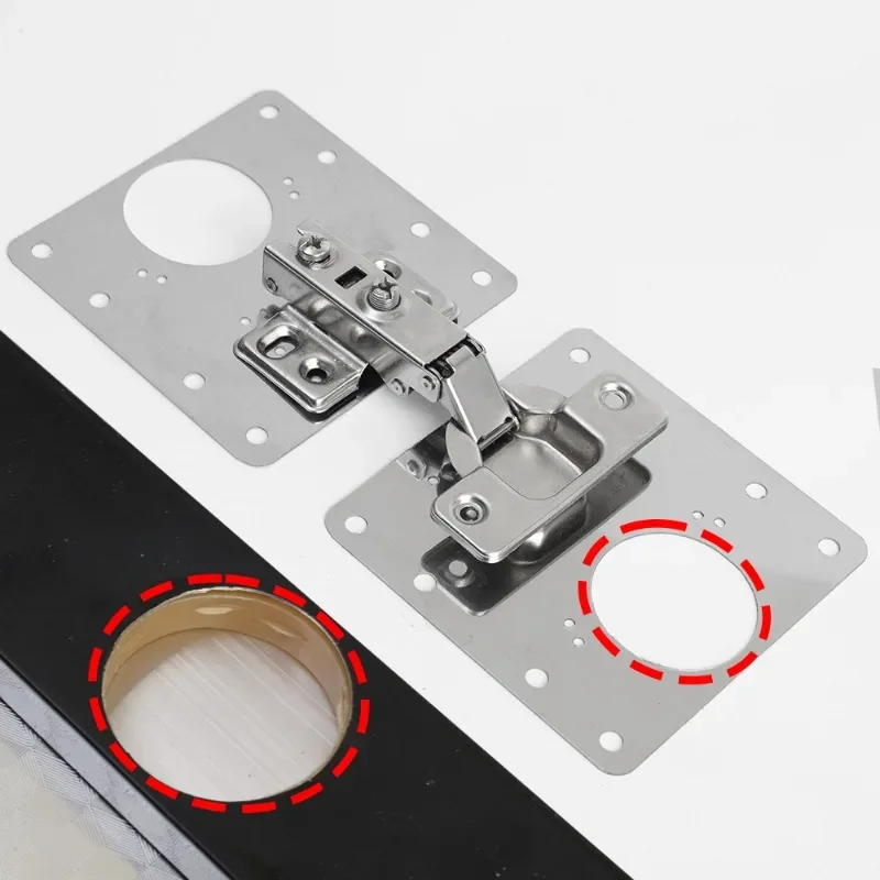 HingePlate 1+1 GRATIS: DIY Möbler Gångjärn Reparation Sidoplatta