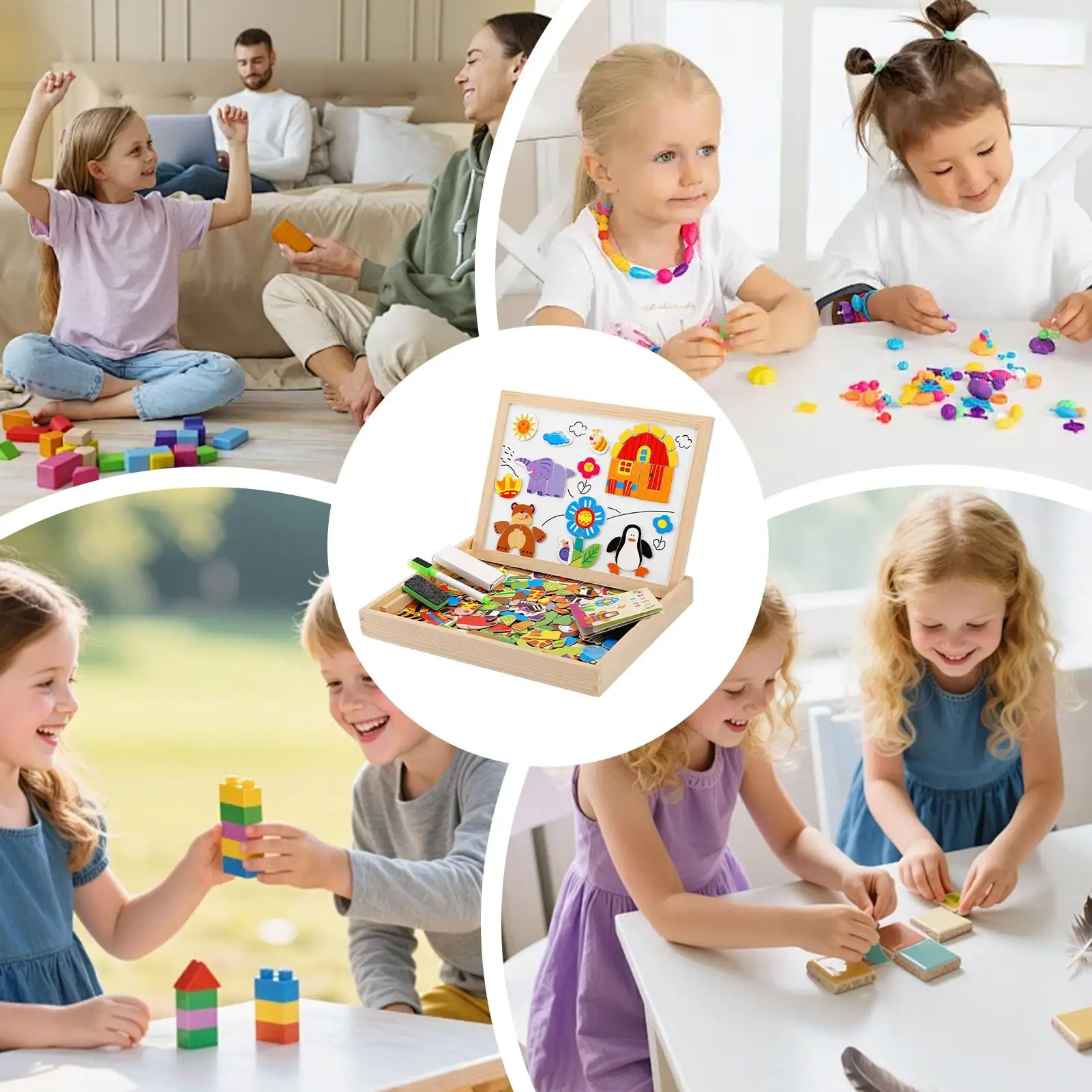 Kletshuts™ SketchBoard: Rolig Interaktiv Barn Magnetisk Skiss Tavla