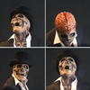 SkeletonMask: Realistisk Läskig Skelett Halloweenmask Dräkt