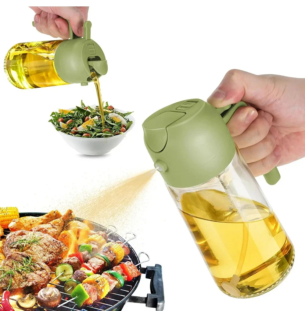 Globetrek° OilDispenser 1+1 GRATIS: 2 I 1 Häll- Och Spraydispenser För Glasolja Och Vätska