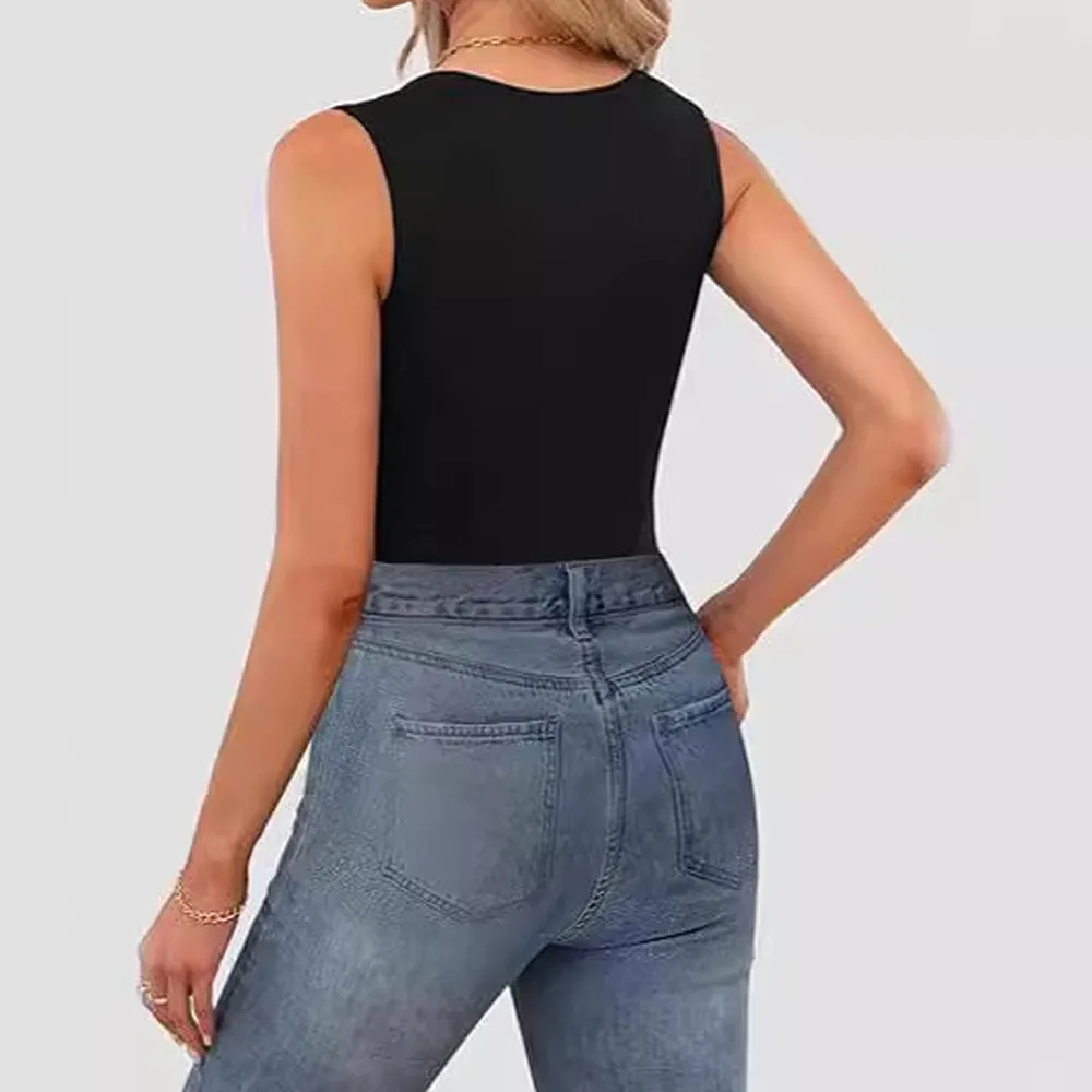 Icone™ TankTop 1+1 GRATIS: Dam Fyrkantig Hals Ärmlös Linne