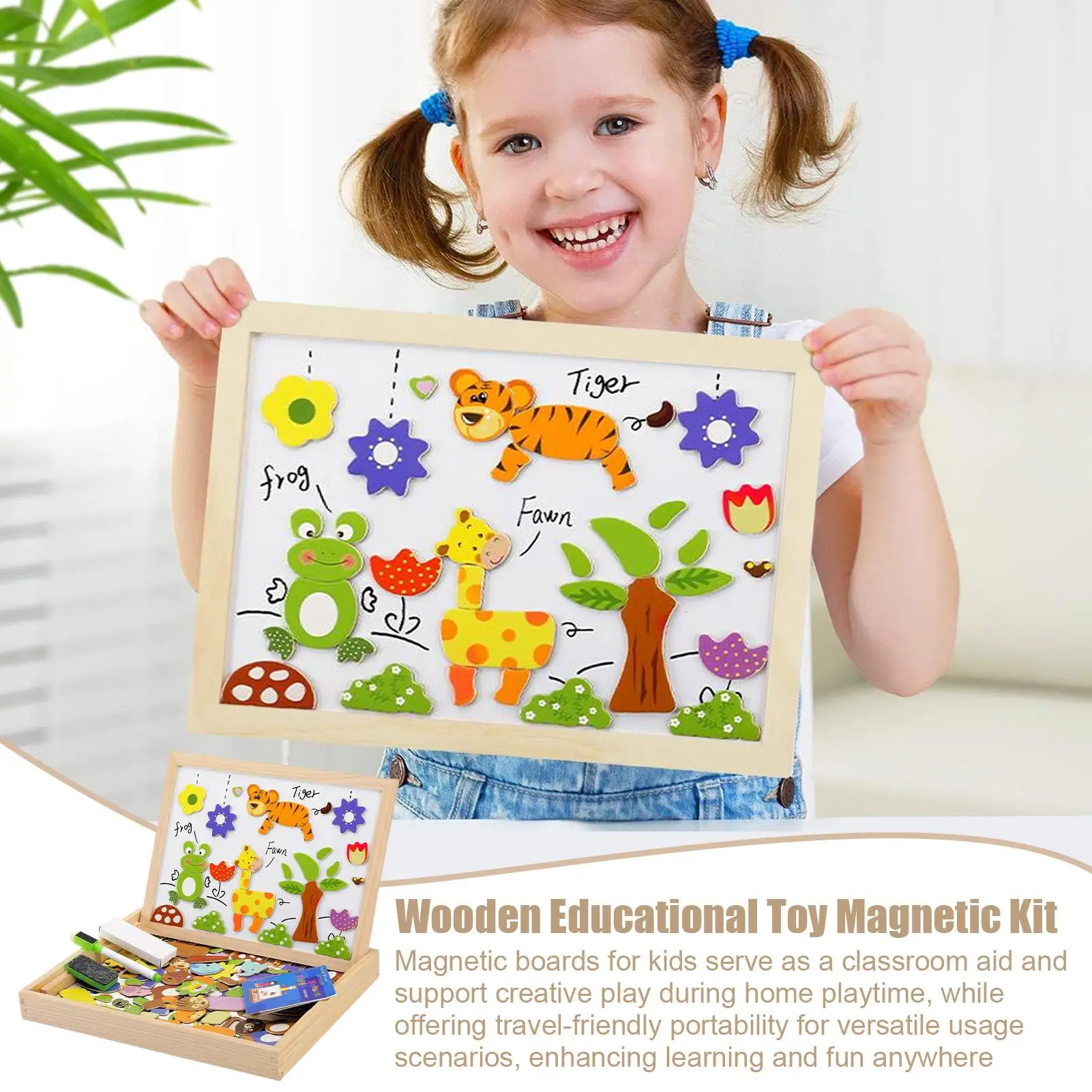 Kletshuts™ SketchBoard: Rolig Interaktiv Barn Magnetisk Skiss Tavla