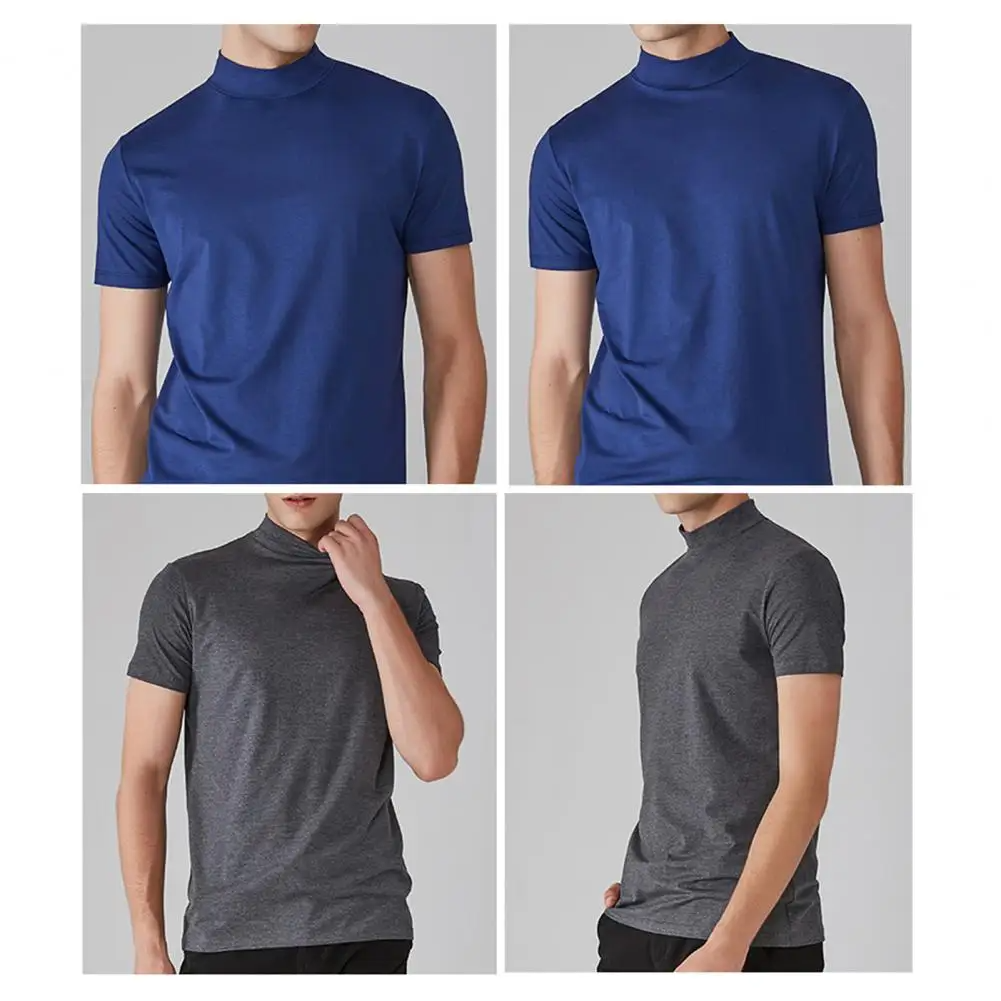 Icone™ FitShirt 1+1 GRATIS: Mäns Smal Passform Hög Nacke Casual Skjorta