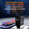 DualCharger: Snabbladdning Dubbel Indragbar Kabel Reseladdare