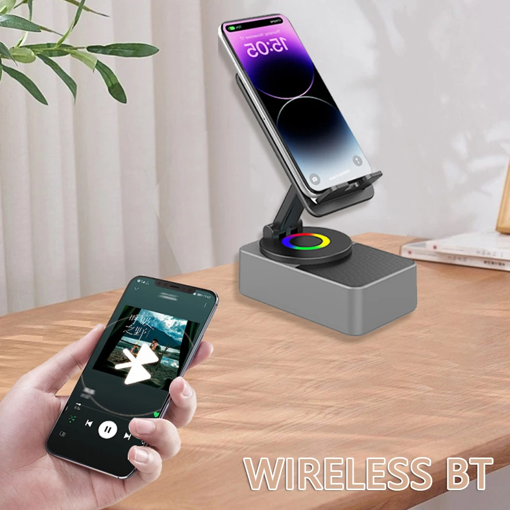 Holder360° PowerSpeaker: 3-I-1 Telefonhållare Bluetooth-Högtalare Och Bärbar Powerbank