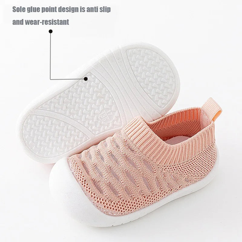 Kletshuts™ TinyShoes: Halkfria Baby Mesh Skor