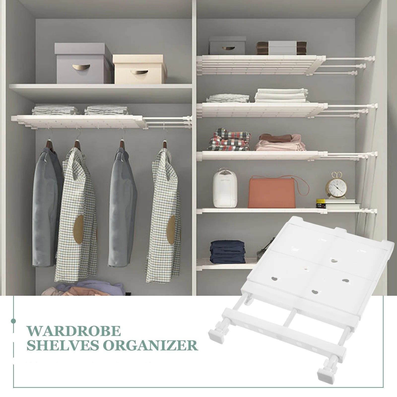 Globetrek° ExpandableShelf: Justerbar Förvaring Hylla