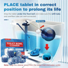 Cleaner Pro° ToiletTablets: Automatisk Drop-In Toalettrengöring Tabletter