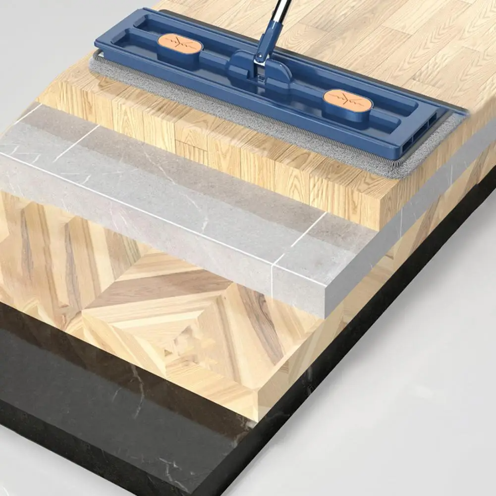 Cleaner Pro° RotatingMop: Starkt Handtag Enkel Rengöring 360° Roterande Platt Mopp