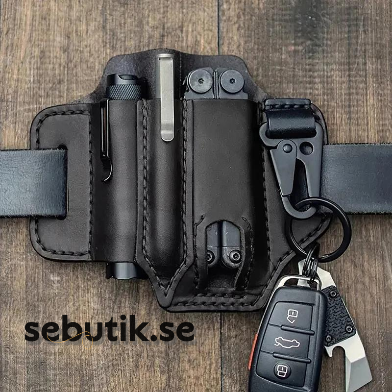 Icone™ BeltCover - Läder Av Koskinn Taktiskt Multifunktionellt Bältesfodral