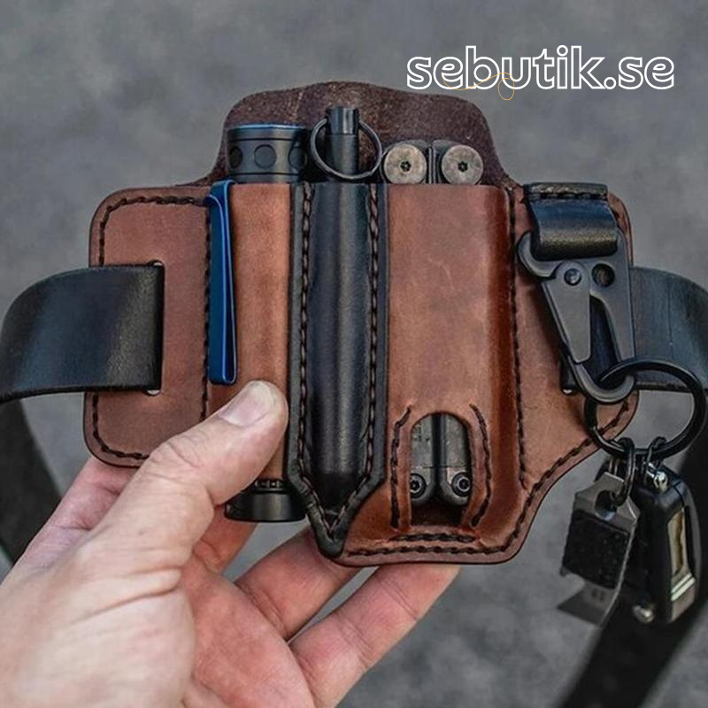 Icone™ BeltCover - Läder Av Koskinn Taktiskt Multifunktionellt Bältesfodral