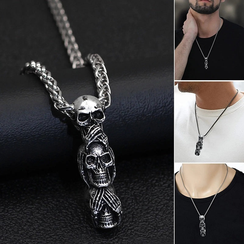 Jewelance™ SkullNecklace: Skalle Halsband För Män Och Kvinnor