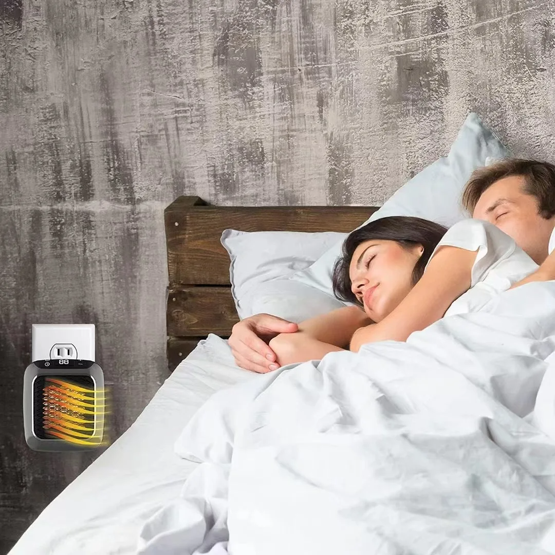 Globetrek° PortableHeater: Bärbar Energi Effektiv Plug-In Vägg Monterad Värmare