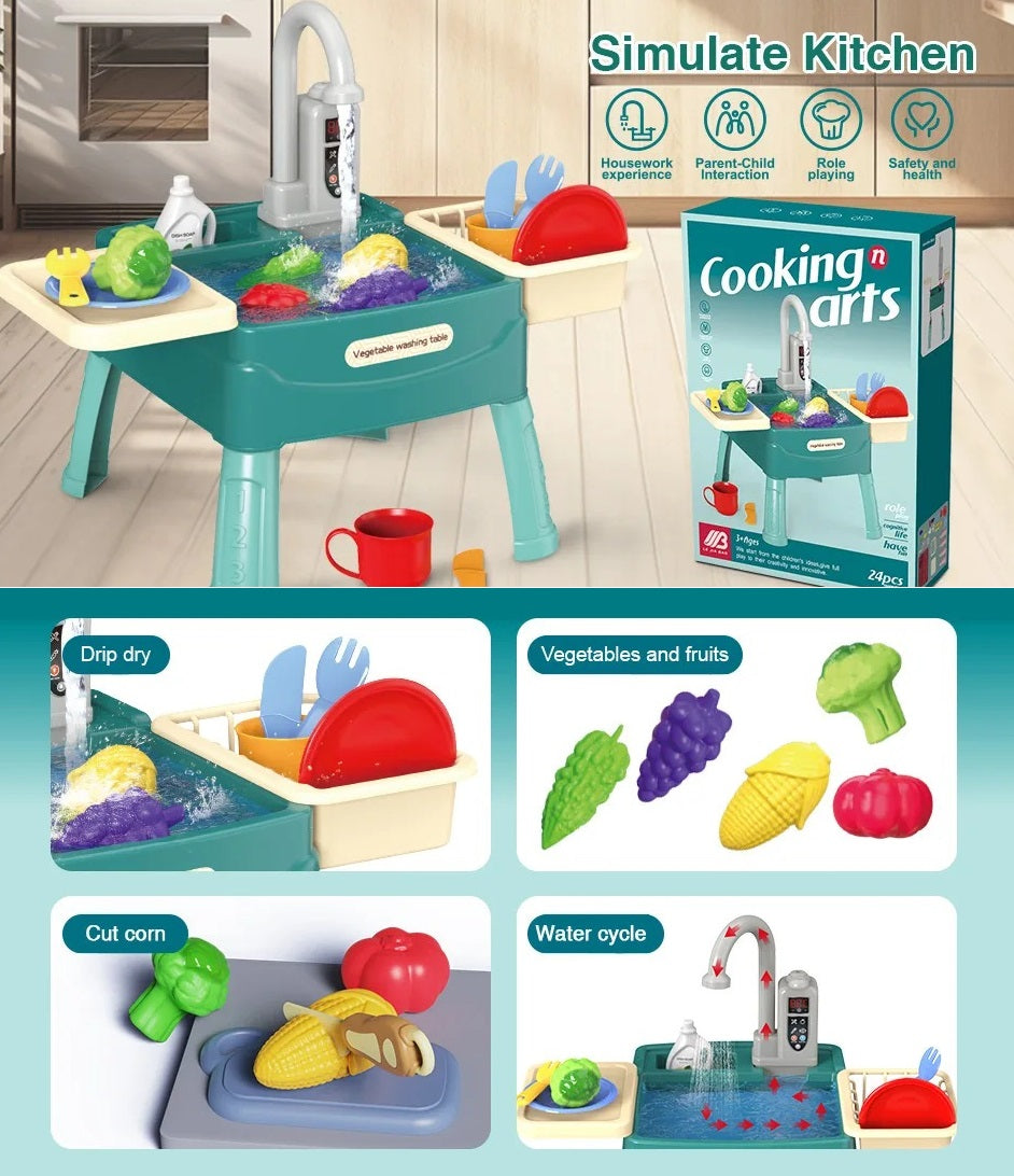 Kletshuts™ KitchenToy: Interaktiv Barn Kök Lek Leksak Set