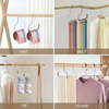 GlideHold® ClosetRing 10+10 GRATIS: Öppen Ring Platsbesparande Closet Hängare