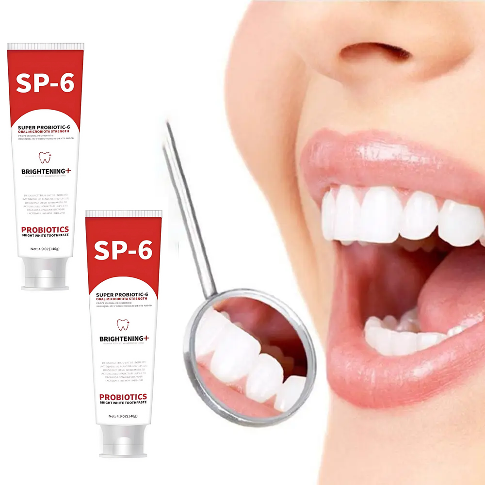 ProbioticToothpaste 1+1 GRATIS: Skonsam Vitgörande Stärkande Probiotisk Tandkräm