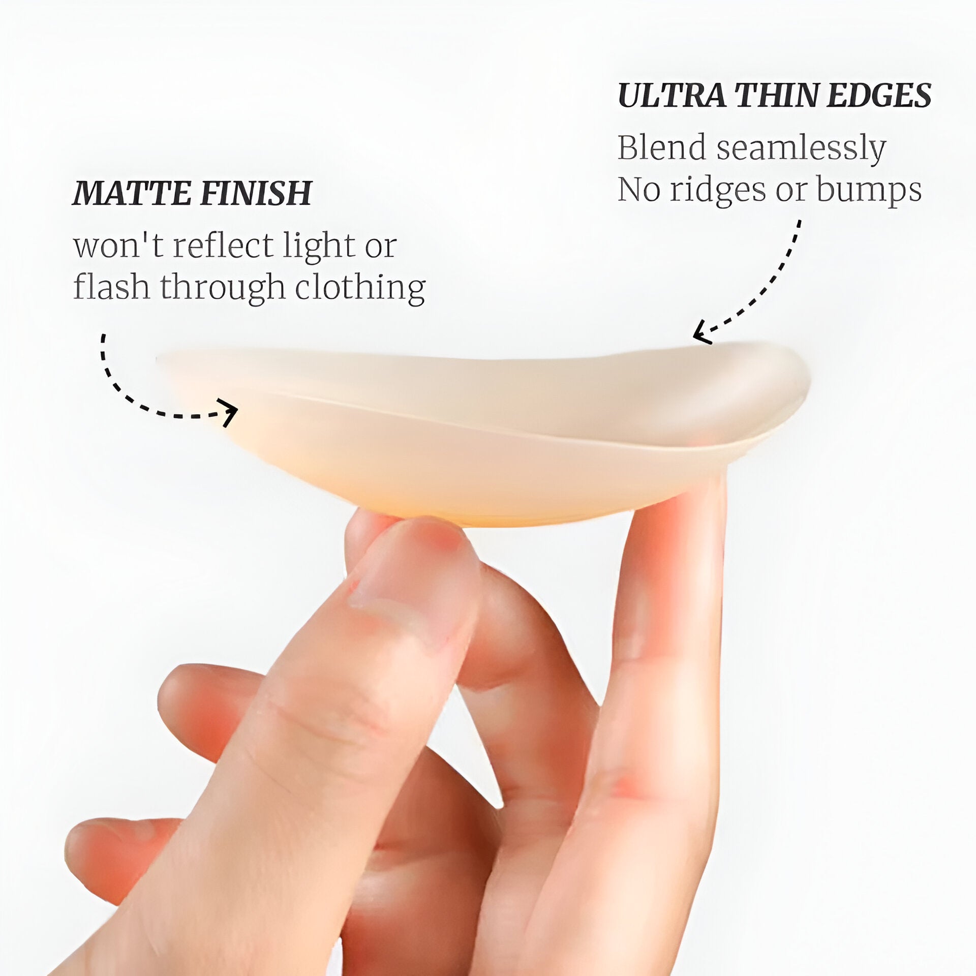 Icone™ NippleCover 1+1 GRATIS: Tunna, Matta Silikon Lim Bröstvårtsskydd