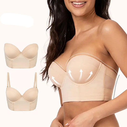 Icone™ StraplessBra: Fullt Stöd Skulptering Passa Axelbandslösa Behå